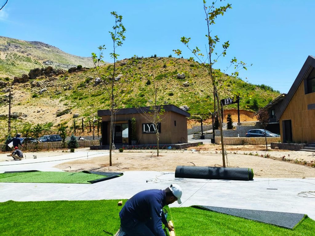 Professional artificial grass installation in Lebanon